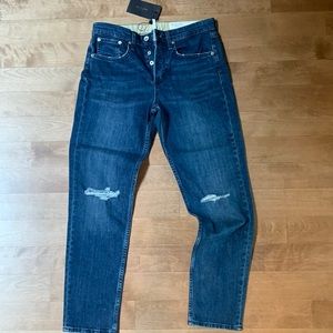Rag & Bone mid-rise distressed boyfriend jeans